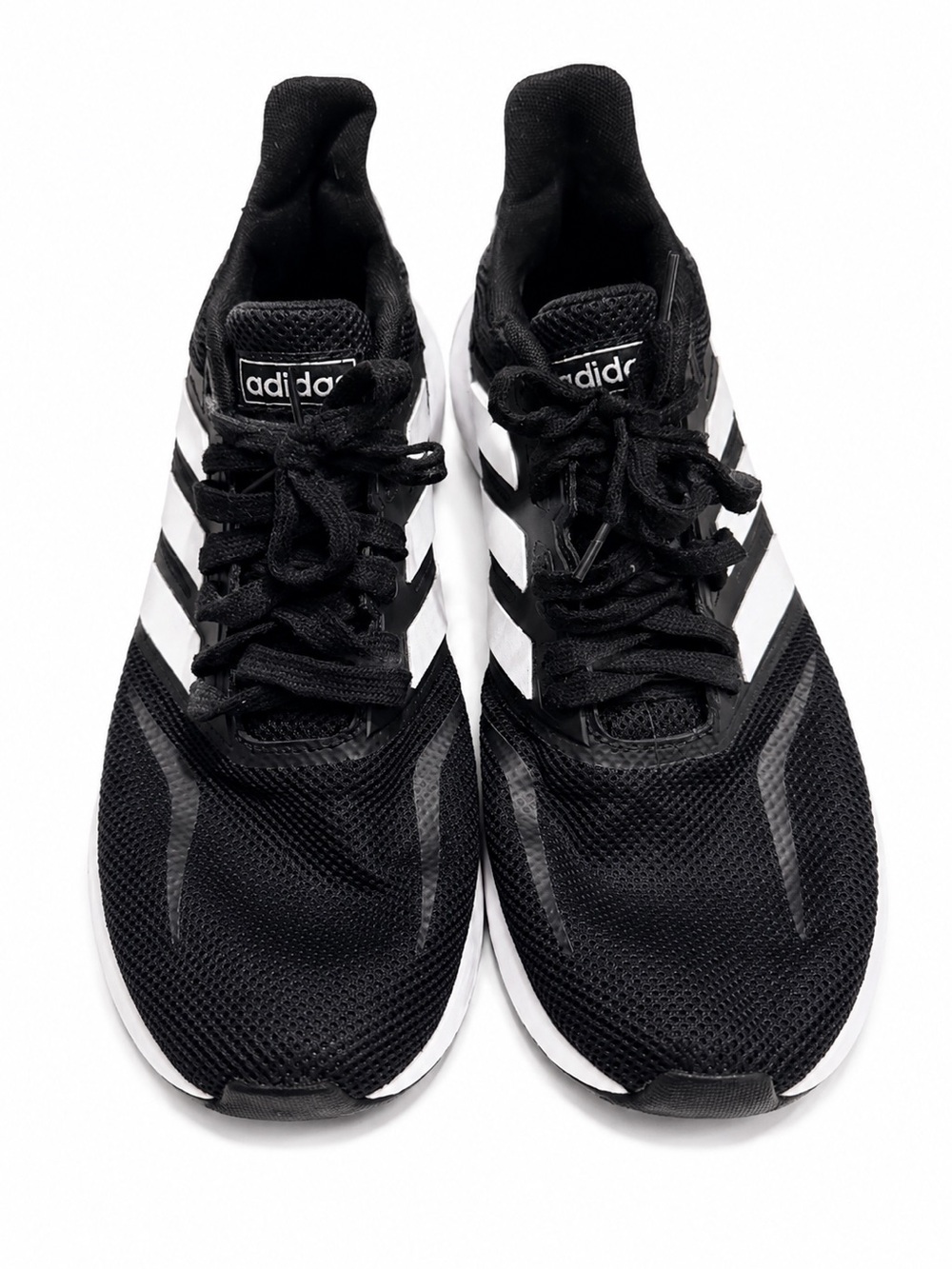 Adidas Black & White Running Athletic Sneakers